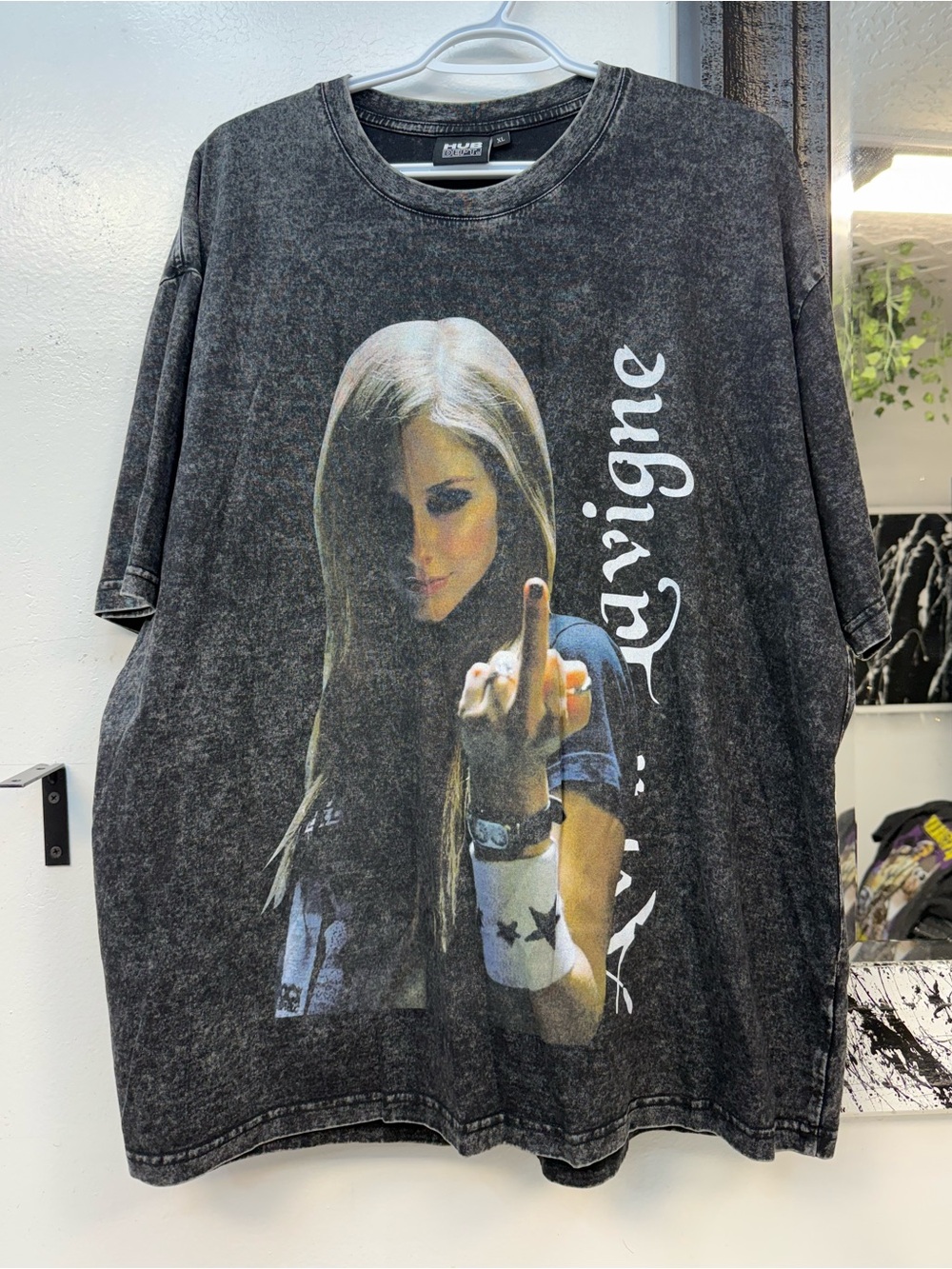 Avril Lavigne Graphic Band Acid Wash T-shirt